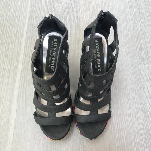 Haus of Price Cage Wedge in Multi Gem RARE - Picture 5 of 10